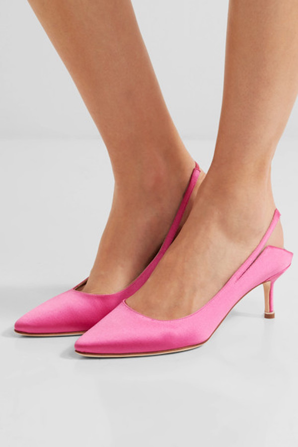 Vetements x manolo blahnik satin pumps new arrivals
