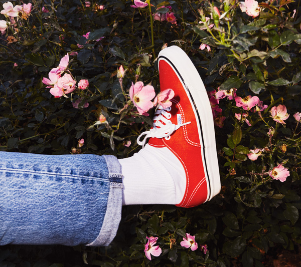Vans authentic red outfit new arrivals