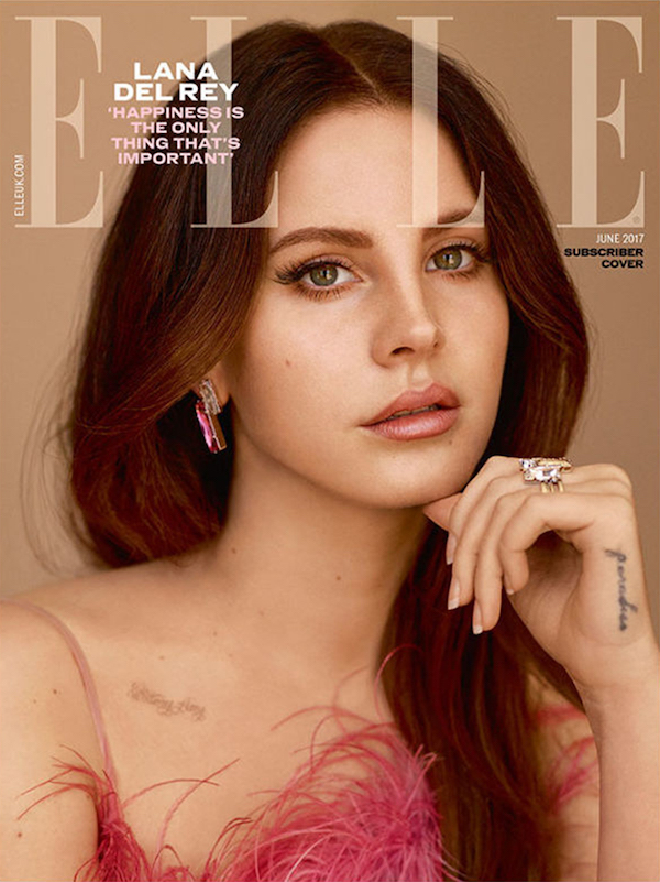 Lana Del Rey on the cover of Elle UK magazine, June 2017. | Coup De Main  Magazine