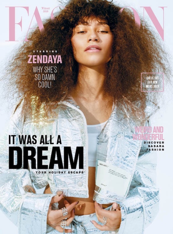 Zendaya on the cover of Fashion Magazine, Winter 2018. | Coup De Main ...