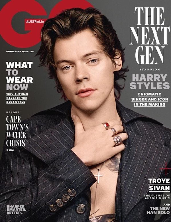 Harry Styles on the cover of GQ Australia, May 2018. | Coup De Main ...