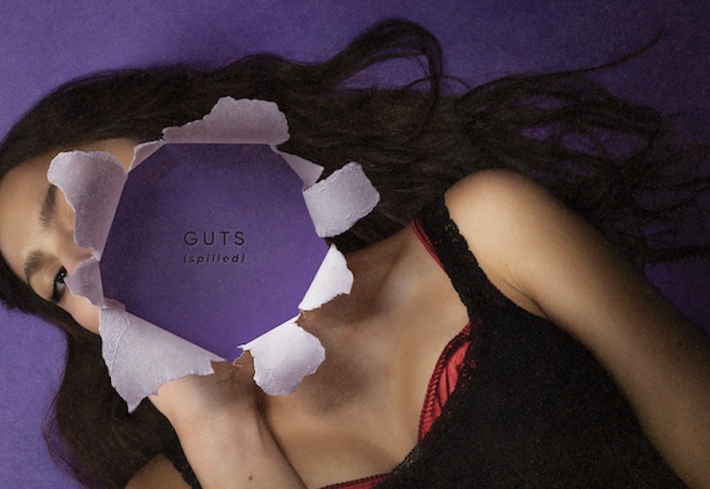 T-shirt Officiel Olivia Rodrigo Guts Album Cover – Coton Doux Unisexe – Produit Licencié Rock Off