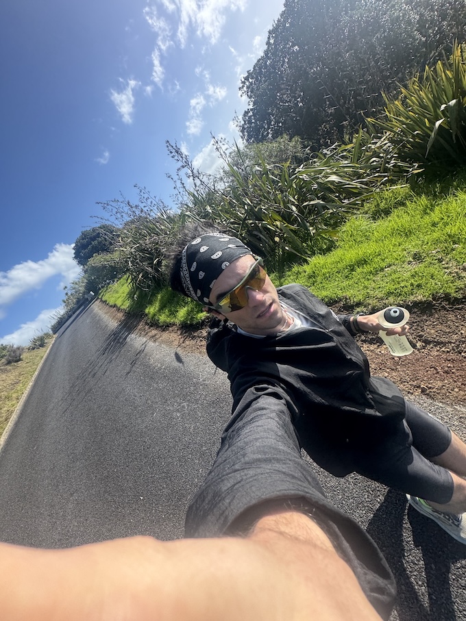 The nature in New Zealand feels so sacred to me and I had some of my favorite runs of my life out there. I like to go out for an hour or two with no head phones and just sit with myself and take in the world. This was one cold and sunny morning. I ran to the beach and sat for a while and then ran back to my hotel.