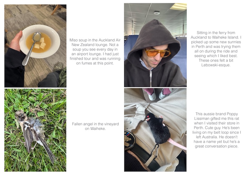 Miso soup in the Auckland Air New Zealand lounge. Obviously.