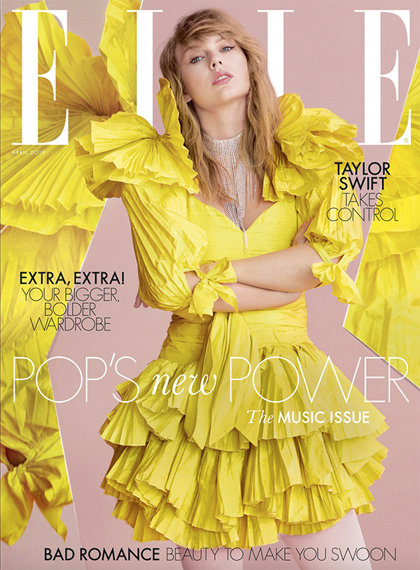 Taylor Swift On The Cover Of Elle Uk April 2019 Coup De