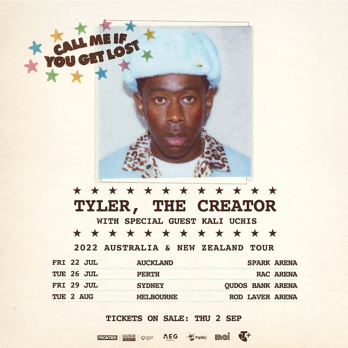 Tyler, The Creator announces New Zealand + Australia 2022 tour. Coup