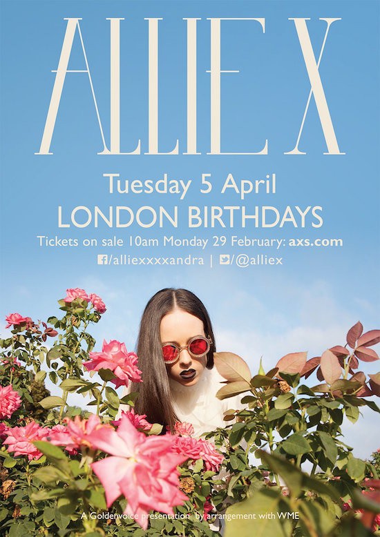 allie x tour uk