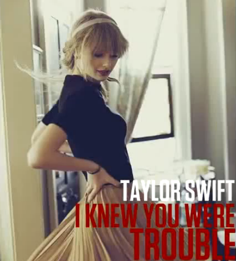 Taylor Swift - I Knew You Were Trouble (lyrics spotify version) 